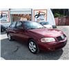 Image 2 : N4 --  2004 NISSAN SENTRA , Red , 282931  KM's