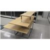 Image 7 : Wood & Chrome 3-Tier Retail Table Display Rack 62"L x 45"W x 45"H