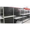 Image 3 : Customizable Black Pegboard & Metal Long Shelving Display Rack, 6 panels, 46"W