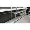 Image 7 : Customizable Black Pegboard & Metal Long Shelving Display Rack, 6 panels, 46"W