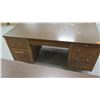 Image 5 : Qty 3 Wooden Desks w/ File Drawers & 1 Chair