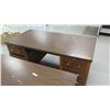 Image 7 : Qty 3 Wooden Desks w/ File Drawers & 1 Chair