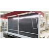 Image 8 : Customizable Black Pegboard & Long Metal Shelving w/ Overhead Light 2 panels, 46"W