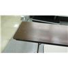 Image 4 : Qty 2 Long Folding Tables - 1 Wood Finish / 1 White