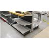 Image 6 : Customizable Black Pegboard & Metal Long Shelving w/ Overhead Light 3 panels, 46"W; 1 panel, 22"W