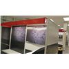 Image 3 : Customizable Black Pegboard & Metal Long Shelving w/ Overhead Light 3 panels, 46"W