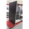 Image 7 : Customizable Black Pegboard & Metal Long Shelving w/ Overhead Light 3 panels, 46"W