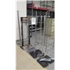 Image 10 : Qty 5 Grey Metal Square Display Racks 73"H