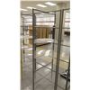 Image 4 : Qty 5 Grey Metal Square Display Racks 73"H
