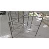 Image 8 : Qty 5 Grey Metal Square Display Racks 73"H