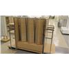 Image 2 : Wood & Chrome Rack w/ 6 Rotating Square Jewelry Display Racks 96"L x 39"D x 63"H