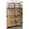 Image 3 : Qty 2 Slatwall Panel Wood & Chrome Adjustable Display Shelf Racks 50.5"L x 39"D x 62.5"H; 69"L x 39"