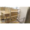Image 4 : Qty 2 Slatwall Panel Wood & Chrome Adjustable Display Shelf Racks 50.5"L x 39"D x 62.5"H; 69"L x 39"