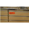 Image 10 : Qty 3 Slatwall Panel Wood & Chrome Adjustable Display Shelf Racks 50.5"L x 39"D x 62.5"H; 2 pieces, 