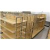 Image 2 : Qty 3 Slatwall Panel Wood & Chrome Adjustable Display Shelf Racks 50.5"L x 39"D x 62.5"H; 2 pieces, 