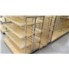 Image 3 : Qty 3 Slatwall Panel Wood & Chrome Adjustable Display Shelf Racks 50.5"L x 39"D x 62.5"H; 2 pieces, 