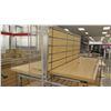 Image 10 : Qty 4 Slatwall Panel Wood & Chrome Adjustable Display Shelf Racks, Qty 2, 50.5"L x 39"D x 81"H; Qty 