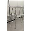 Image 2 : Qty 3 Chrome Rolling Round Clothing Racks on Wheels 36" Diameter, 54"H