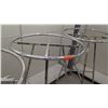 Image 4 : Qty 3 Chrome Rolling Round Clothing Racks on Wheels 36" Diameter, 54"H