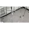 Image 5 : Qty 3 Chrome Rolling Round Clothing Racks on Wheels 36" Diameter, 54"H