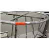 Image 8 : Qty 3 Chrome Rolling Round Clothing Racks on Wheels 36" Diameter, 54"H