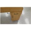 Image 3 : Wooden Desk w/ 2 File Drawers & Electric Outlet