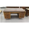 Image 2 : Qty 4 Wooden Desks w/ File Drawers