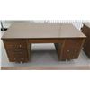Image 3 : Qty 4 Wooden Desks w/ File Drawers
