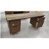 Image 5 : Qty 4 Wooden Desks w/ File Drawers