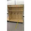 Image 5 : Qty 2 Slatwall Panel Wood & Chrome Adjustable Display Shelf Racks 50.5"L x 39"D x 62.5"H; 69"L x 39"