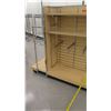 Image 6 : Qty 2 Slatwall Panel Wood & Chrome Adjustable Display Shelf Racks 50.5"L x 39"D x 62.5"H; 69"L x 39"
