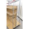 Image 7 : Qty 2 Slatwall Panel Wood & Chrome Adjustable Display Shelf Racks 50.5"L x 39"D x 62.5"H; 69"L x 39"