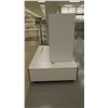 Image 4 : White Display on Rectangle White Base, Base: 84"L x 48"W x 18"H; Display: 50.5"L x 25"D x 48.5"H