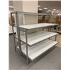 Image 1 : Metal Base 4 Tier Display Shelf 59"L x 30"D x 51.5"H