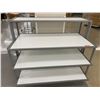 Image 2 : Metal Base 4 Tier Display Shelf 59"L x 30"D x 51.5"H