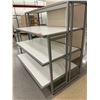 Image 4 : Metal Base 4 Tier Display Shelf 59"L x 30"D x 51.5"H