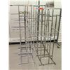 Image 1 : Qty 6 Adjustable Chrome Metal Clothing Racks, all approx. 61"H