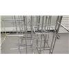 Image 3 : Qty 6 Adjustable Chrome Metal Clothing Racks, all approx. 61"H