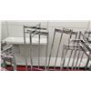 Image 6 : Qty 7 Adjustable Chrome Rolling Clothing Racks on Wheels, all approx. 55"H