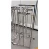 Image 10 : Qty 9 Adjustable Chrome Rolling Clothing Racks on Wheels, all approx. 55"H