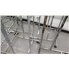 Image 12 : Qty 9 Adjustable Chrome Rolling Clothing Racks on Wheels, all approx. 55"H