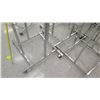 Image 13 : Qty 9 Adjustable Chrome Rolling Clothing Racks on Wheels, all approx. 55"H