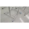 Image 3 : Qty 9 Adjustable Chrome Rolling Clothing Racks on Wheels, all approx. 55"H
