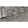 Image 4 : Qty 9 Adjustable Chrome Rolling Clothing Racks on Wheels, all approx. 55"H