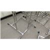 Image 6 : Qty 9 Adjustable Chrome Rolling Clothing Racks on Wheels, all approx. 55"H