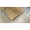 Image 4 : Qty 2 Slatwall Panel Wood & Chrome Adjustable Display Shelf Racks 50.5"L x 51"D x 62.5"H; 50.5"L x 3