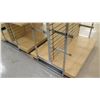 Image 8 : Qty 2 Slatwall Panel Wood & Chrome Adjustable Display Shelf Racks 50.5"L x 51"D x 62.5"H; 50.5"L x 3