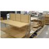 Image 5 : Slatwall Panel Wood & Chrome Adjustable Display Shelf Rack 77"L x 58"D x 62.5"H