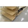 Image 6 : Slatwall Panel Wood & Chrome Adjustable Display Shelf Rack 77"L x 58"D x 62.5"H