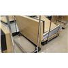 Image 5 : Qty 2 Unassembled Wood & Chrome Display Shelves